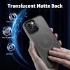 imageCACOE Magnetic Case for iPhone 12 ampamp iPhone 12 Pro 2020 61 inchCompatible with MagSafe ampamp Magnetic Car Phone MountTPU Thin Phone Cases Cover Protective Shockproof AntiFingerprintMatte BlackLight Gray