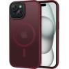 imageCACOE Magnetic Case for iPhone 12 ampamp iPhone 12 Pro 2020 61 inchCompatible with MagSafe ampamp Magnetic Car Phone MountTPU Thin Phone Cases Cover Protective Shockproof AntiFingerprintMatte BlackDark Red