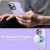 imageCACOE Magnetic Case for iPhone 12 ampamp iPhone 12 Pro 2020 61 inchCompatible with MagSafe ampamp Magnetic Car Phone MountTPU Thin Phone Cases Cover Protective Shockproof AntiFingerprintMatte BlackLight Purple