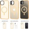 imageCACOE Magnetic Case for iPhone 12 ampamp iPhone 12 Pro 2020 61 inchCompatible with MagSafe ampamp Magnetic Car Phone MountTPU Thin Phone Cases Cover Protective Shockproof AntiFingerprintMatte BlackYellow