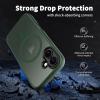 imageCACOE Magnetic Case for iPhone 12 ampamp iPhone 12 Pro 2020 61 inchCompatible with MagSafe ampamp Magnetic Car Phone MountTPU Thin Phone Cases Cover Protective Shockproof AntiFingerprintMatte BlackDark Green