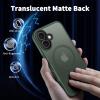 imageCACOE Magnetic Case for iPhone 12 ampamp iPhone 12 Pro 2020 61 inchCompatible with MagSafe ampamp Magnetic Car Phone MountTPU Thin Phone Cases Cover Protective Shockproof AntiFingerprintMatte BlackDark Green