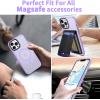 imageCACOE Magnetic Case for iPhone 12 ampamp iPhone 12 Pro 2020 61 inchCompatible with MagSafe ampamp Magnetic Car Phone MountTPU Thin Phone Cases Cover Protective Shockproof AntiFingerprintMatte BlackLight Purple