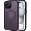imageCACOE Magnetic Case for iPhone 12 ampamp iPhone 12 Pro 2020 61 inchCompatible with MagSafe ampamp Magnetic Car Phone MountTPU Thin Phone Cases Cover Protective Shockproof AntiFingerprintMatte BlackDark Purple