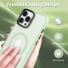 imageCACOE Magnetic Case for iPhone 12 ampamp iPhone 12 Pro 2020 61 inchCompatible with MagSafe ampamp Magnetic Car Phone MountTPU Thin Phone Cases Cover Protective Shockproof AntiFingerprintMatte BlackLight Green