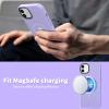 imageCACOE Magnetic Case for iPhone 12 ampamp iPhone 12 Pro 2020 61 inchCompatible with MagSafe ampamp Magnetic Car Phone MountTPU Thin Phone Cases Cover Protective Shockproof AntiFingerprintMatte BlackLight Purple