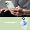 imageCACOE Magnetic Case for iPhone 12 ampamp iPhone 12 Pro 2020 61 inchCompatible with MagSafe ampamp Magnetic Car Phone MountTPU Thin Phone Cases Cover Protective Shockproof AntiFingerprintMatte BlackLight Green