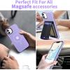 imageCACOE Magnetic Case for iPhone 12 ampamp iPhone 12 Pro 2020 61 inchCompatible with MagSafe ampamp Magnetic Car Phone MountTPU Thin Phone Cases Cover Protective Shockproof AntiFingerprintMatte BlackLight Purple