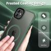 imageCACOE Magnetic Case for iPhone 12 ampamp iPhone 12 Pro 2020 61 inchCompatible with MagSafe ampamp Magnetic Car Phone MountTPU Thin Phone Cases Cover Protective Shockproof AntiFingerprintMatte BlackDark Green