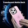 imageCACOE Magnetic Case for iPhone 12 ampamp iPhone 12 Pro 2020 61 inchCompatible with MagSafe ampamp Magnetic Car Phone MountTPU Thin Phone Cases Cover Protective Shockproof AntiFingerprintMatte BlackPink