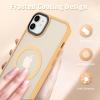 imageCACOE Magnetic Case for iPhone 12 ampamp iPhone 12 Pro 2020 61 inchCompatible with MagSafe ampamp Magnetic Car Phone MountTPU Thin Phone Cases Cover Protective Shockproof AntiFingerprintMatte BlackYellow