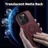 imageCACOE Magnetic Case for iPhone 12 ampamp iPhone 12 Pro 2020 61 inchCompatible with MagSafe ampamp Magnetic Car Phone MountTPU Thin Phone Cases Cover Protective Shockproof AntiFingerprintMatte BlackDark Red