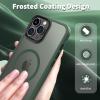 imageCACOE Magnetic Case for iPhone 12 ampamp iPhone 12 Pro 2020 61 inchCompatible with MagSafe ampamp Magnetic Car Phone MountTPU Thin Phone Cases Cover Protective Shockproof AntiFingerprintMatte BlackDark Green