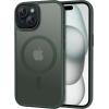 imageCACOE Magnetic Case for iPhone 12 ampamp iPhone 12 Pro 2020 61 inchCompatible with MagSafe ampamp Magnetic Car Phone MountTPU Thin Phone Cases Cover Protective Shockproof AntiFingerprintMatte BlackDark Green