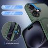 imageCACOE Magnetic Case for iPhone 12 ampamp iPhone 12 Pro 2020 61 inchCompatible with MagSafe ampamp Magnetic Car Phone MountTPU Thin Phone Cases Cover Protective Shockproof AntiFingerprintMatte BlackDark Green