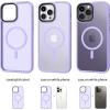 imageCACOE Magnetic Case for iPhone 12 ampamp iPhone 12 Pro 2020 61 inchCompatible with MagSafe ampamp Magnetic Car Phone MountTPU Thin Phone Cases Cover Protective Shockproof AntiFingerprintMatte BlackLight Purple