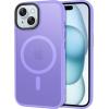imageCACOE Magnetic Case for iPhone 12 ampamp iPhone 12 Pro 2020 61 inchCompatible with MagSafe ampamp Magnetic Car Phone MountTPU Thin Phone Cases Cover Protective Shockproof AntiFingerprintMatte BlackLight Purple