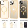 imageCACOE Magnetic Case for iPhone 12 ampamp iPhone 12 Pro 2020 61 inchCompatible with MagSafe ampamp Magnetic Car Phone MountTPU Thin Phone Cases Cover Protective Shockproof AntiFingerprintMatte BlackOrange Yellow