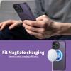 imageCACOE Magnetic Case for iPhone 12 ampamp iPhone 12 Pro 2020 61 inchCompatible with MagSafe ampamp Magnetic Car Phone MountTPU Thin Phone Cases Cover Protective Shockproof AntiFingerprintMatte BlackDark Purple