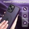 imageCACOE Magnetic Case for iPhone 12 ampamp iPhone 12 Pro 2020 61 inchCompatible with MagSafe ampamp Magnetic Car Phone MountTPU Thin Phone Cases Cover Protective Shockproof AntiFingerprintMatte BlackDark Purple