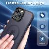 imageCACOE Magnetic Case for iPhone 12 ampamp iPhone 12 Pro 2020 61 inchCompatible with MagSafe ampamp Magnetic Car Phone MountTPU Thin Phone Cases Cover Protective Shockproof AntiFingerprintMatte BlackDark Blue