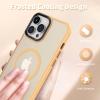 imageCACOE Magnetic Case for iPhone 12 ampamp iPhone 12 Pro 2020 61 inchCompatible with MagSafe ampamp Magnetic Car Phone MountTPU Thin Phone Cases Cover Protective Shockproof AntiFingerprintMatte BlackOrange Yellow