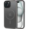 imageCACOE Magnetic Case for iPhone 12 ampamp iPhone 12 Pro 2020 61 inchCompatible with MagSafe ampamp Magnetic Car Phone MountTPU Thin Phone Cases Cover Protective Shockproof AntiFingerprintMatte BlackLight Gray