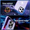 imageCACOE Magnetic Case for iPhone 12 ampamp iPhone 12 Pro 2020 61 inchCompatible with MagSafe ampamp Magnetic Car Phone MountTPU Thin Phone Cases Cover Protective Shockproof AntiFingerprintMatte BlackLight Purple