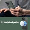 imageCACOE Magnetic Case for iPhone 12 ampamp iPhone 12 Pro 2020 61 inchCompatible with MagSafe ampamp Magnetic Car Phone MountTPU Thin Phone Cases Cover Protective Shockproof AntiFingerprintMatte BlackDark Green