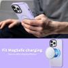 imageCACOE Magnetic Case for iPhone 12 ampamp iPhone 12 Pro 2020 61 inchCompatible with MagSafe ampamp Magnetic Car Phone MountTPU Thin Phone Cases Cover Protective Shockproof AntiFingerprintMatte BlackLight Purple