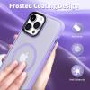 imageCACOE Magnetic Case for iPhone 12 ampamp iPhone 12 Pro 2020 61 inchCompatible with MagSafe ampamp Magnetic Car Phone MountTPU Thin Phone Cases Cover Protective Shockproof AntiFingerprintMatte BlackLight Purple