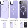 imageCACOE Magnetic Case for iPhone 12 ampamp iPhone 12 Pro 2020 61 inchCompatible with MagSafe ampamp Magnetic Car Phone MountTPU Thin Phone Cases Cover Protective Shockproof AntiFingerprintMatte BlackLight Purple