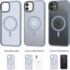 imageCACOE Magnetic Case for iPhone 12 ampamp iPhone 12 Pro 2020 61 inchCompatible with MagSafe ampamp Magnetic Car Phone MountTPU Thin Phone Cases Cover Protective Shockproof AntiFingerprintMatte BlackLight Blue