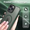 imageCACOE Magnetic Case for iPhone 12 ampamp iPhone 12 Pro 2020 61 inchCompatible with MagSafe ampamp Magnetic Car Phone MountTPU Thin Phone Cases Cover Protective Shockproof AntiFingerprintMatte BlackDark Green