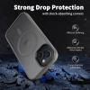 imageCACOE Magnetic Case for iPhone 12 ampamp iPhone 12 Pro 2020 61 inchCompatible with MagSafe ampamp Magnetic Car Phone MountTPU Thin Phone Cases Cover Protective Shockproof AntiFingerprintMatte BlackLight Gray
