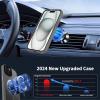 imageCACOE Magnetic Case for iPhone 12 ampamp iPhone 12 Pro 2020 61 inchCompatible with MagSafe ampamp Magnetic Car Phone MountTPU Thin Phone Cases Cover Protective Shockproof AntiFingerprintMatte BlackLight Gray