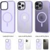 imageCACOE Magnetic Case for iPhone 12 ampamp iPhone 12 Pro 2020 61 inchCompatible with MagSafe ampamp Magnetic Car Phone MountTPU Thin Phone Cases Cover Protective Shockproof AntiFingerprintMatte BlackLight Purple