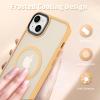 imageCACOE Magnetic Case for iPhone 12 ampamp iPhone 12 Pro 2020 61 inchCompatible with MagSafe ampamp Magnetic Car Phone MountTPU Thin Phone Cases Cover Protective Shockproof AntiFingerprintMatte BlackOrange Yellow