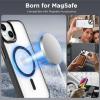 imageCACOE Magnetic Case for iPhone 13 ampamp iPhone 14 61 inchCompatible with MagSafe ampamp Magnetic Car Phone MountNot Yellowing AntiScratch ClearBlack