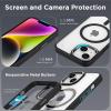 imageCACOE Magnetic Case for iPhone 13 ampamp iPhone 14 61 inchCompatible with MagSafe ampamp Magnetic Car Phone MountNot Yellowing AntiScratch ClearBlack