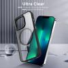 imageCACOE Magnetic Case for iPhone 13 ampamp iPhone 14 61 inchCompatible with MagSafe ampamp Magnetic Car Phone MountNot Yellowing AntiScratch ClearBlack