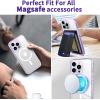 imageCACOE Magnetic Case for iPhone 13 ampamp iPhone 14 61 inchCompatible with MagSafe ampamp Magnetic Car Phone MountNot Yellowing AntiScratch ClearClear Purple