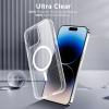 imageCACOE Magnetic Case for iPhone 13 ampamp iPhone 14 61 inchCompatible with MagSafe ampamp Magnetic Car Phone MountNot Yellowing AntiScratch ClearClear