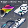 imageCACOE Magnetic Case for iPhone 13 ampamp iPhone 14 61 inchCompatible with MagSafe ampamp Magnetic Car Phone MountNot Yellowing AntiScratch ClearDark Blue