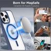 imageCACOE Magnetic Case for iPhone 13 ampamp iPhone 14 61 inchCompatible with MagSafe ampamp Magnetic Car Phone MountNot Yellowing AntiScratch ClearDark Blue