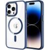 imageCACOE Magnetic Case for iPhone 13 ampamp iPhone 14 61 inchCompatible with MagSafe ampamp Magnetic Car Phone MountNot Yellowing AntiScratch ClearDark Blue