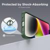 imageCACOE Magnetic Case for iPhone 13 ampamp iPhone 14 61 inchCompatible with MagSafe ampamp Magnetic Car Phone MountNot Yellowing AntiScratch ClearDark Green