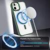imageCACOE Magnetic Case for iPhone 13 ampamp iPhone 14 61 inchCompatible with MagSafe ampamp Magnetic Car Phone MountNot Yellowing AntiScratch ClearDark Green