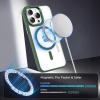 imageCACOE Magnetic Case for iPhone 13 ampamp iPhone 14 61 inchCompatible with MagSafe ampamp Magnetic Car Phone MountNot Yellowing AntiScratch ClearDark Green