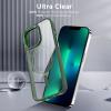 imageCACOE Magnetic Case for iPhone 13 ampamp iPhone 14 61 inchCompatible with MagSafe ampamp Magnetic Car Phone MountNot Yellowing AntiScratch ClearDark Green